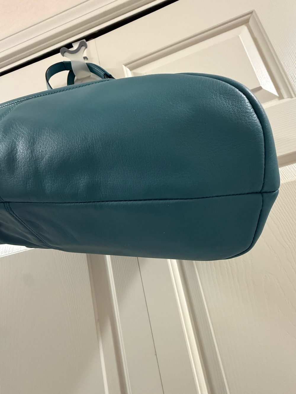 Coach Campbell Belle Carryall Robin’s Egg Blue Leather Shoulder Tote NWT - Picture 10 of 13